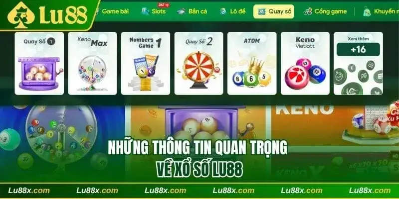 Những thông tin quan trọng về xổ số Lu88